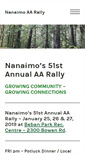 Mobile Screenshot of nanaimoaarally.com